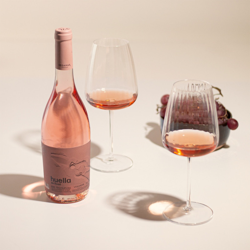 Vino Rosado HUELLA de Merlot Rosé VEGAMAR