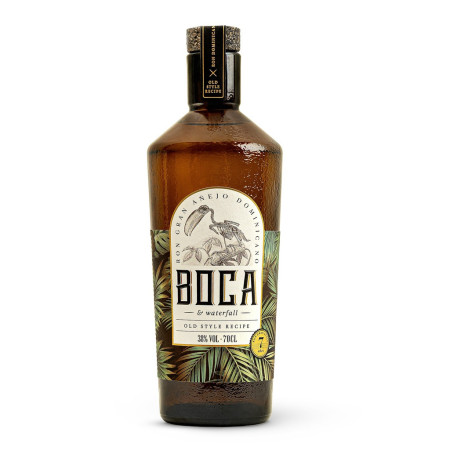 Ron BOCA & WATERFALL Gran Añejo 70 cl "New Edition" (Premio de Diseño Pentawards 2024)
