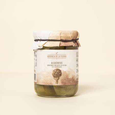 Frasco Corazones de Alcachofa 390 g Neto HERENCIA DE LA TIERRA Gourmet