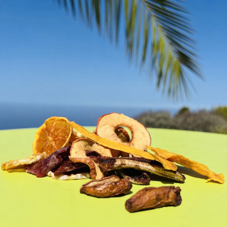 Frutas variadas deshidratadas
