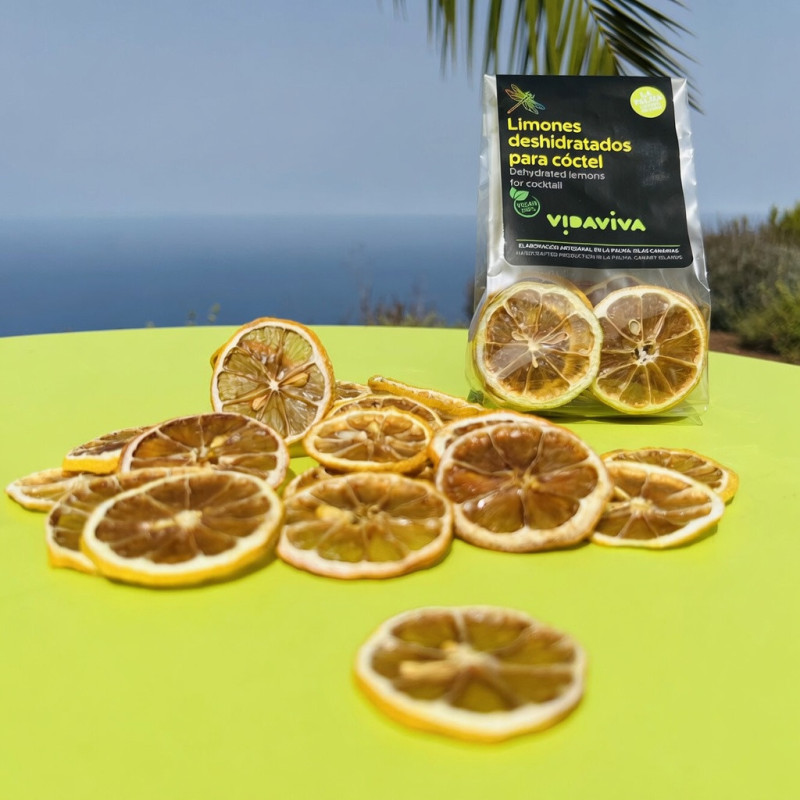 Limones deshidratados para cóctel