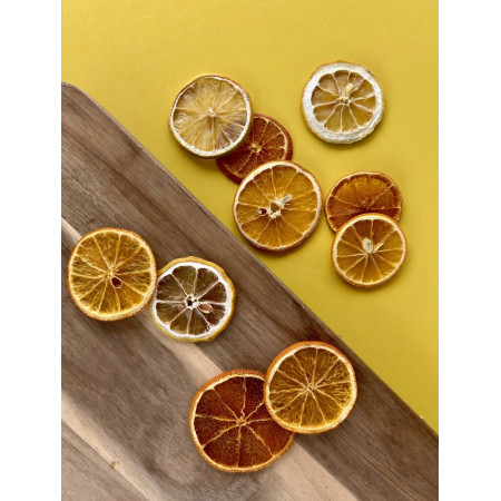 Naranjas deshidratadas para cóctel