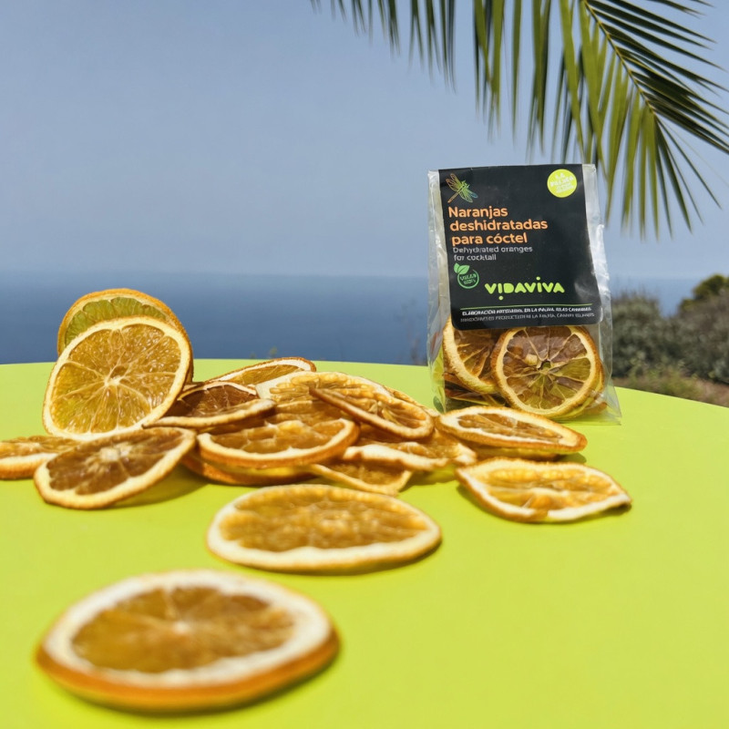 Naranjas deshidratadas para cóctel