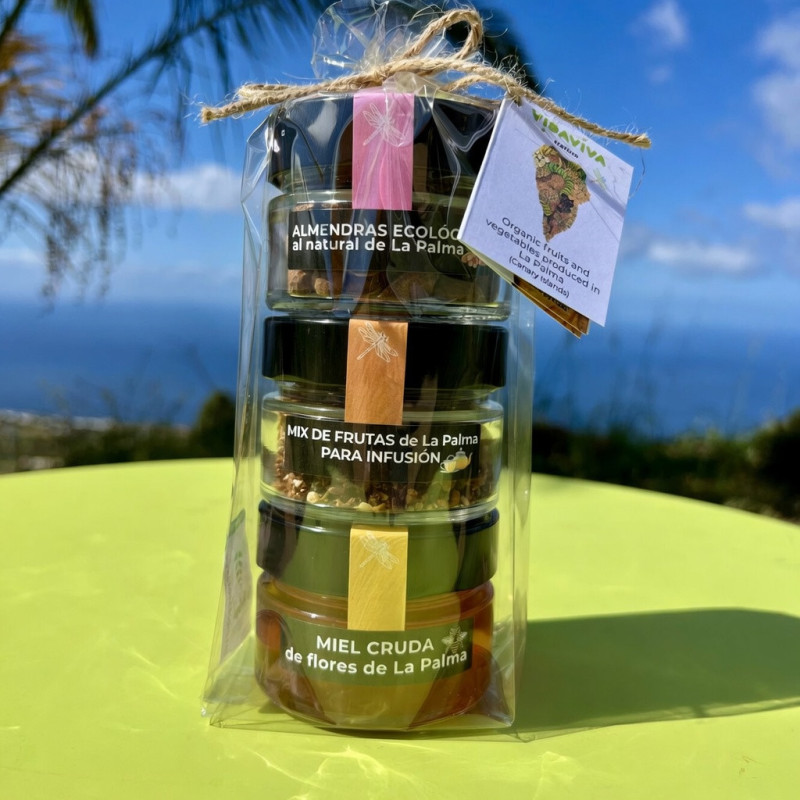 PACK DULCE (miel, almendras, frutas para infusión)