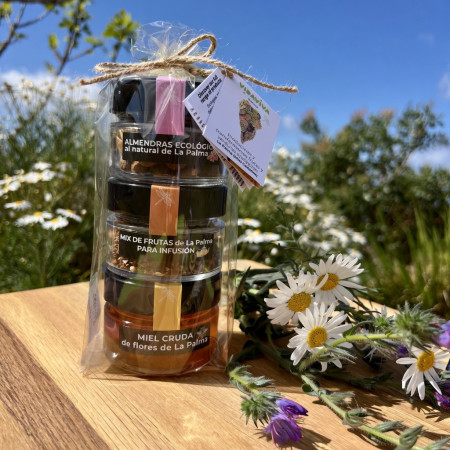 PACK DULCE (miel, almendras, frutas para infusión)