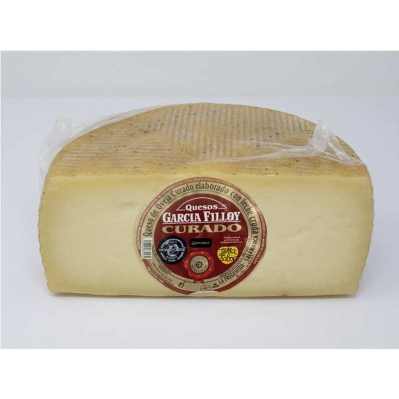 Queso Curado de Oveja 1/2 de pieza grande (al vacío) aprox. 1'2 kg