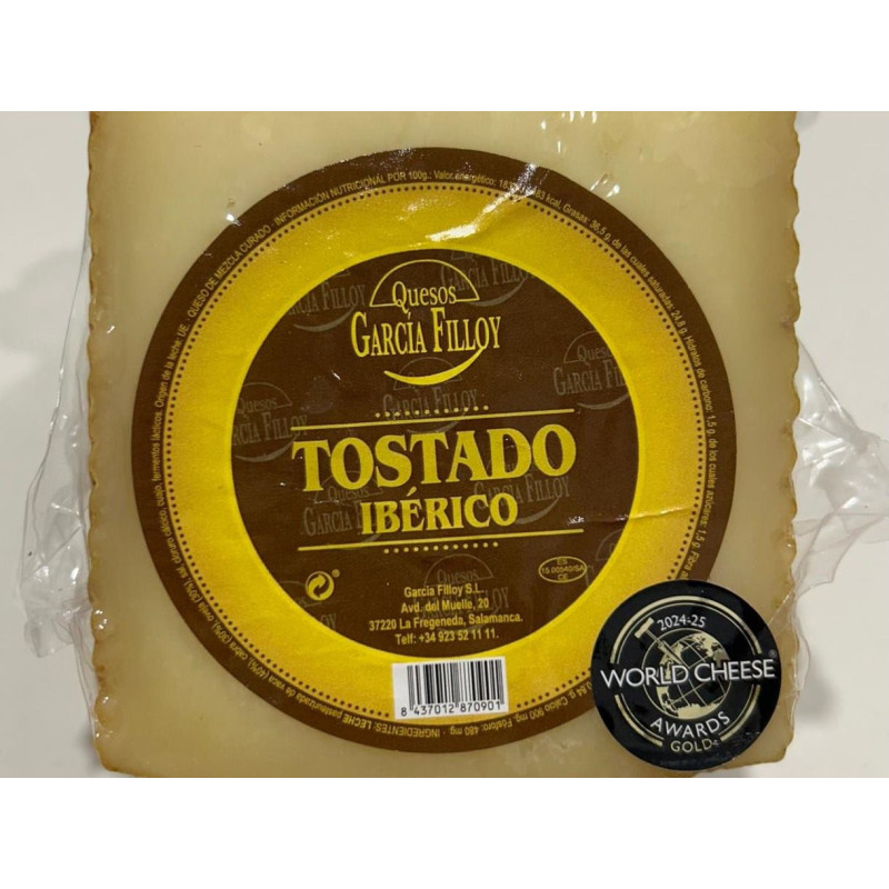 Queso Tostado Ibérico 1/8 pieza de aprox. 300 gramos