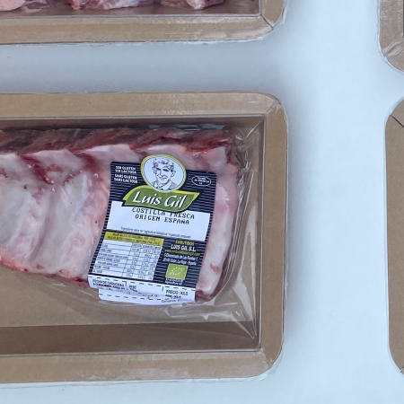 Costilla de cerdo Duroc ecológica