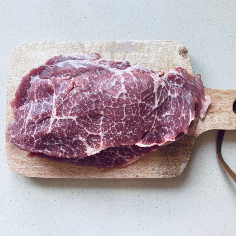 Presa fresca de cerdo Duroc ecológica