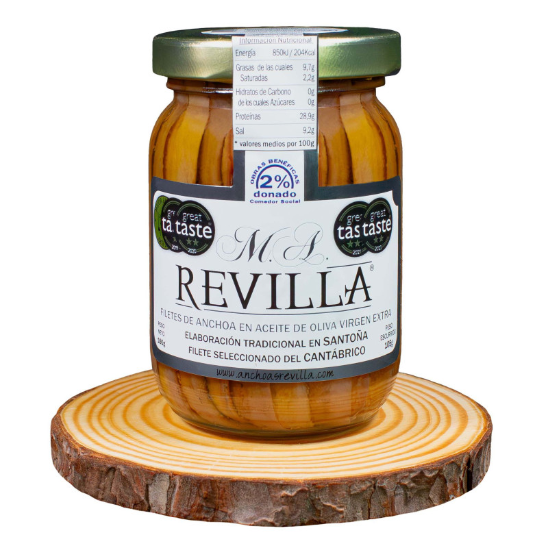 Anchoas M.A. Revilla – Tarro de Cristal 160gr