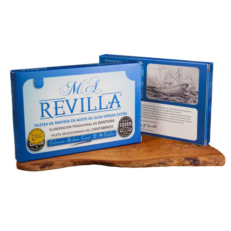 Anchoas M.A. Revilla – Oro Anchoa Suave 12-14 Lomos